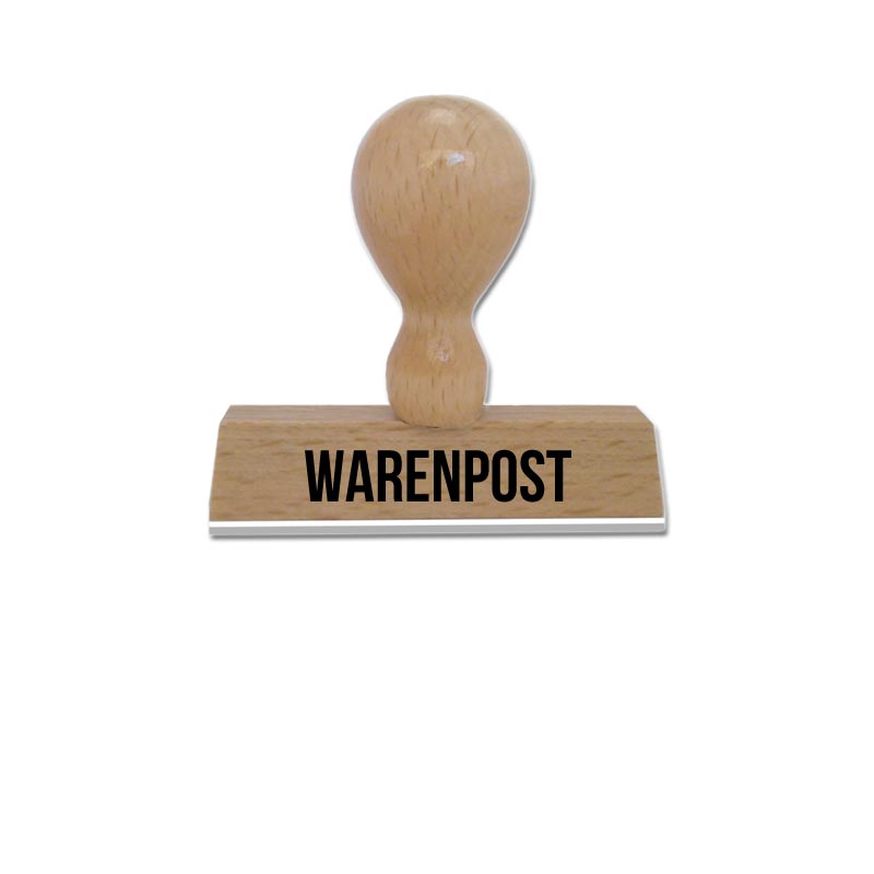 Produktbild: WARENPOST - Textstempel aus Holz