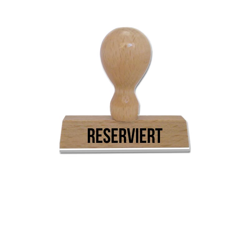 Produktbild: RESERVIERT - Textstempel aus Holz
