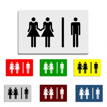 Produktbild: Damen + Damen, Herren - 120x80mm