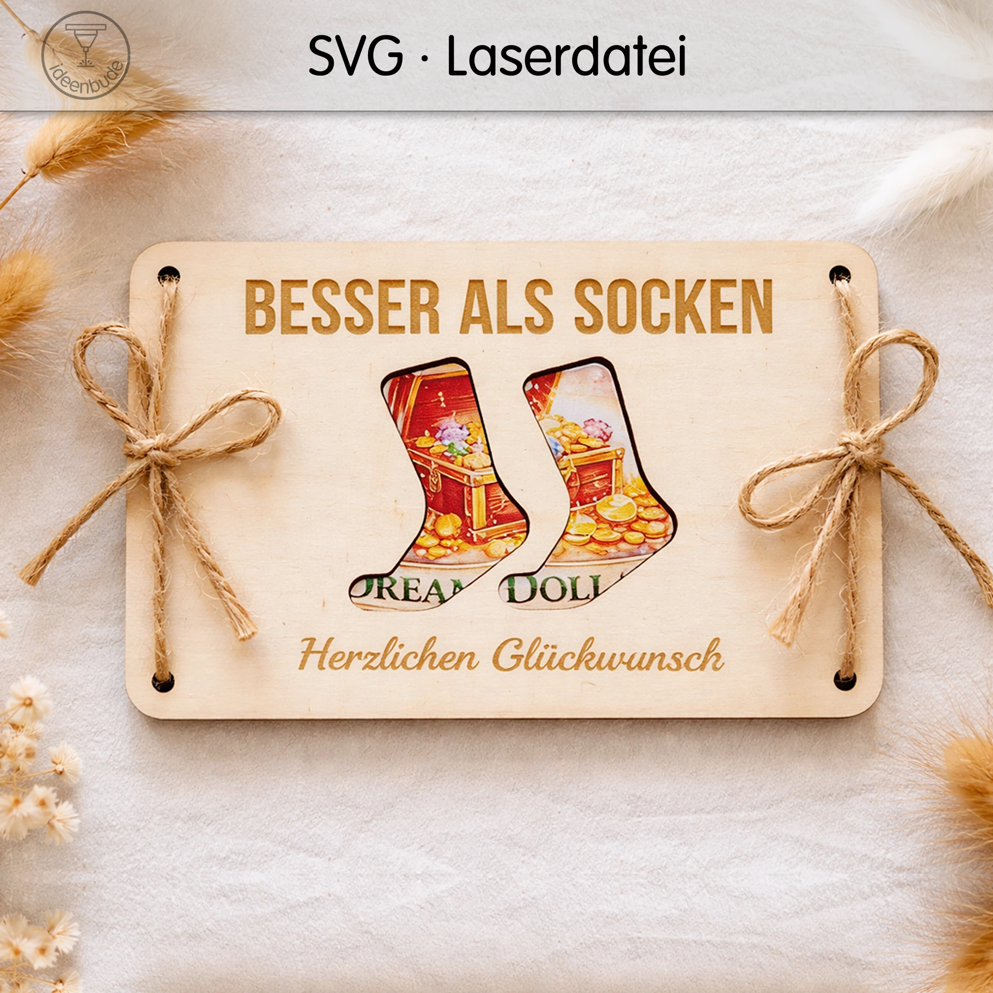 Geldgeschenk "Besser als Socken"