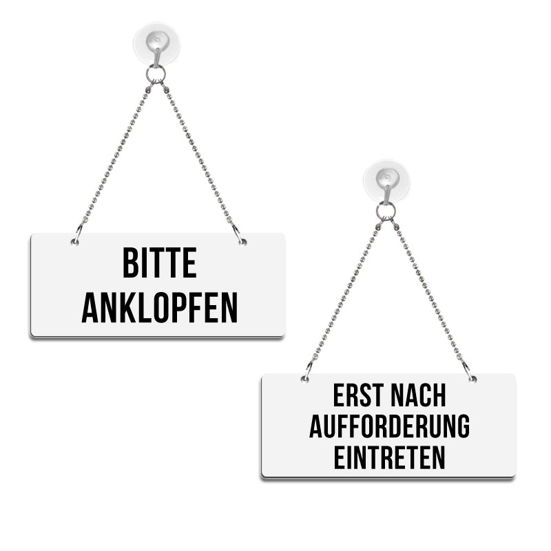 Produktbild: Bitte anklopfen / Erst nach Aufforderung eintreten