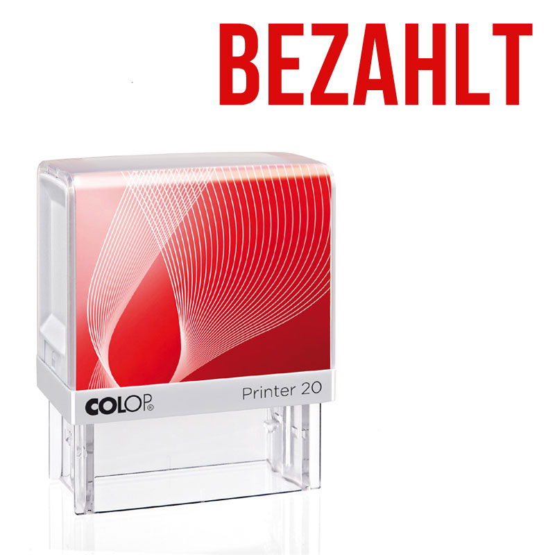 Produktbild: BEZAHLT, Colop Printer 20