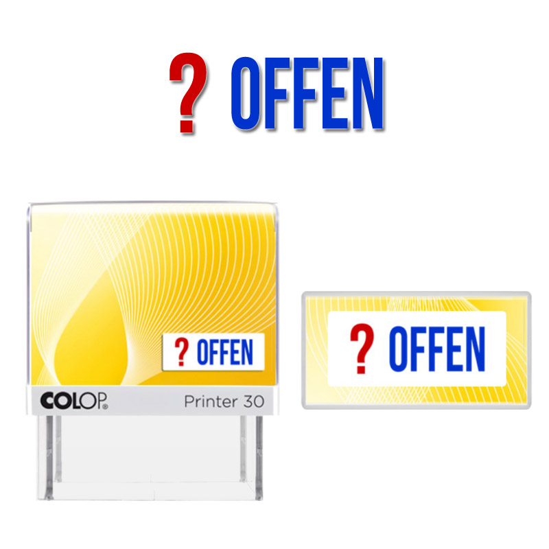 Produktbild: OFFEN - 2 farbiger Abdruck