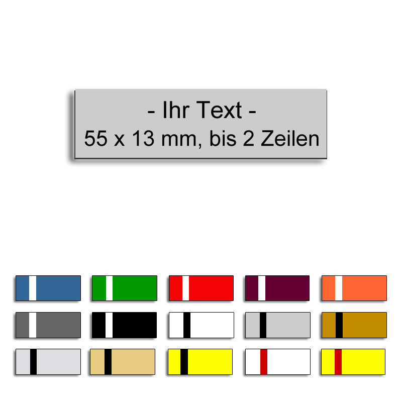 Gravurschild 55x13mm
