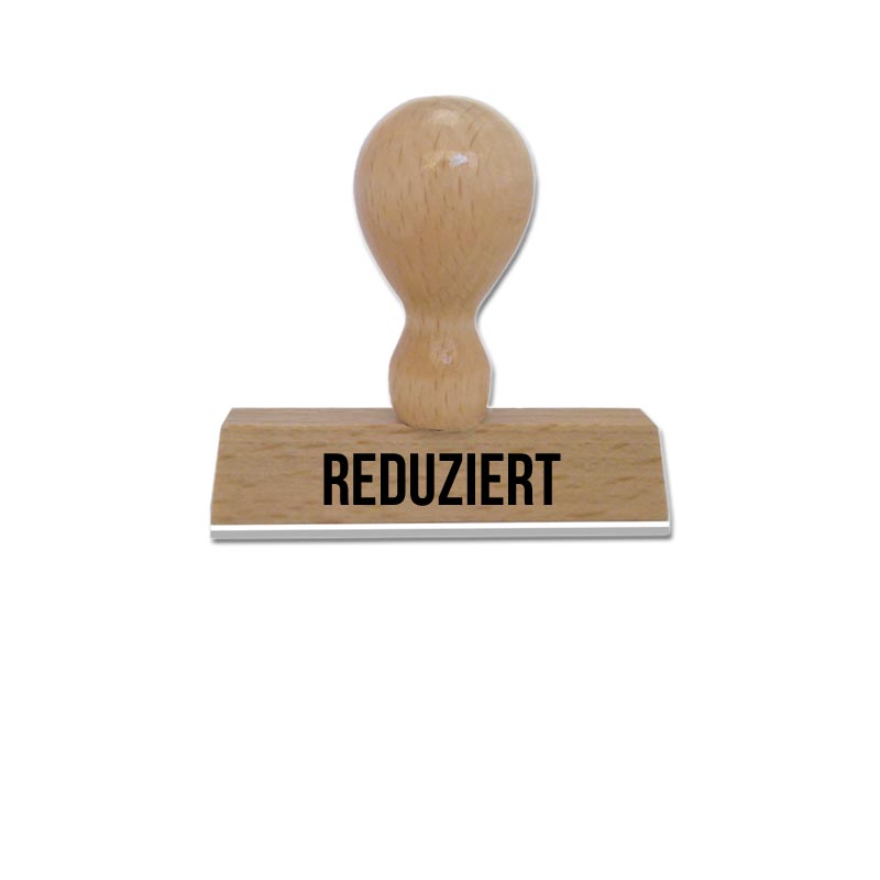 Produktbild: REDUZIERT - Textstempel aus Holz