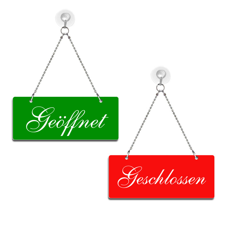 Produktbild: Geöffnet / Geschlossen - Schreibschrift