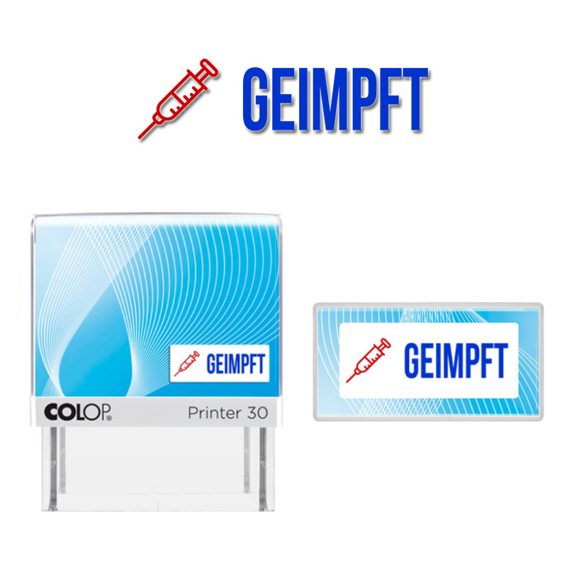 Produktbild: GEIMPFT - 2 farbiger Abdruck
