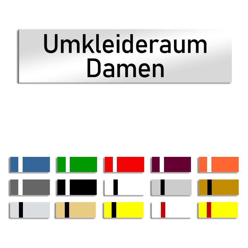 Produktbild: Umkleideraum Damen, 160x40mm