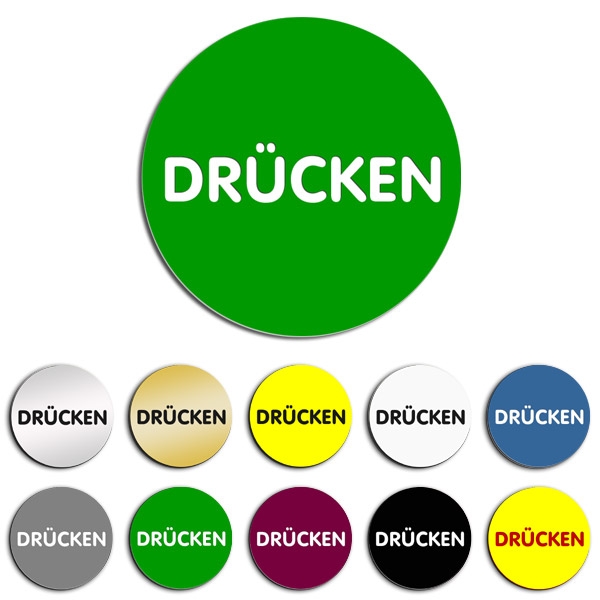 Produktbild: Drücken, Türschild, versch. Größen