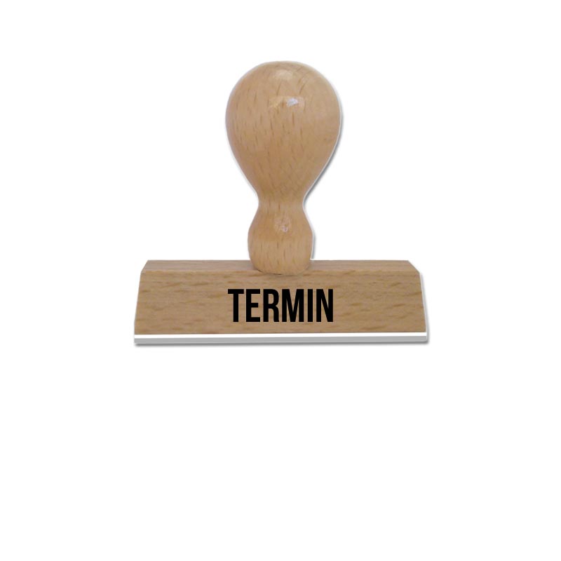 Produktbild: TERMIN - Textstempel aus Holz